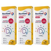 Kit 3 Vitamina Revitam D3 1000UI 30 Cápsulas - Avert