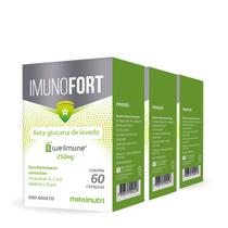 Kit 3 Vitaminas A C E Selênio e Zinco Imunofort 60 cápsulas 250mg Maxinutri