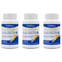 Kit 3 Vitaminas D para Ossos Calcinutri D 1250MG 400UI 180 Cápsulas Kit 3 Vitaminas D para Ossos Calcinutri D 1250MG 400UI 180 Cápsulas