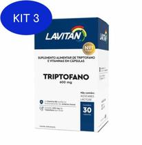 Kit 3 Vitaminas Lavitan Triptofano Dormir Melhor Reduzir Estresse - Cimed