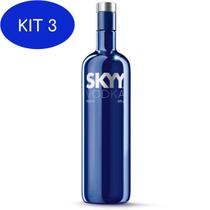 Kit 3 Vodka Skyy 980Ml