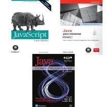 Kit 3 vol: programação em java - javascript o guia definitivo + java para iniciantes + java como programar - Kit de Livros