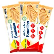 Kit 3 Wafer Lowçucar Diet Sabor Baunilha Zero Açúcar 115g