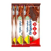 Kit 3 Wafer Lowçucar Diet Sabor Brigadeiro Zero Açúcar 115g Kit 3 Wafer Lowçucar Diet Sabor Brigadeiro Zero Açúcar 115g