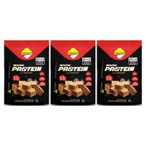 Kit 3 wafer protein 8,9g diet zero lactose chocolate 35g lowçucar