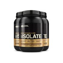Kit 3 Whey Gold Isolate Optimum Nutrition Chocolate 744g Kit 3 Whey Gold Isolate Optimum Nutrition Chocolate 744g