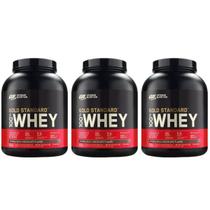 Kit 3 Whey Gold Standard Optimum Nutrition 5LB (2.27kg) Chocolate