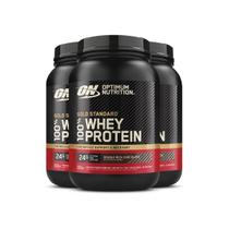 Kit 3 Whey Gold Standard Optimum Nutrition Chocolate 899g Kit 3 Whey Gold Standard Optimum Nutrition Chocolate 899g