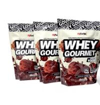 Kit 3 Whey Gourmet Sabor Chocolate 907g
