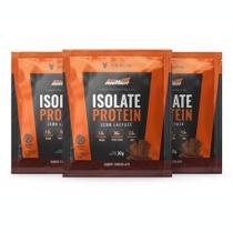 Kit 3 whey isolado 100% 21g proteina chocolate sache