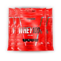 Kit 3 Whey Protein 100% Puro Integral Medica Baunilha 900g Kit 3 Whey Protein 100% Puro Integral Medica Baunilha 900g