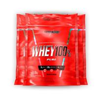 Kit 3 Whey Protein 100% Puro Integral Medica Morango 1.8Kg Kit 3 Whey Protein 100% Puro Integral Medica Morango 1.8Kg