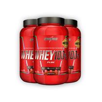 Kit 3 Whey Protein 100% Puro V2 Integral Medica Chocolate 900g