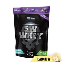 Kit 3 Whey Protein 6kg Isolado 5w Dark Insane Sabor Baunilha
