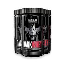 Kit 3 Whey Protein DarkWhey 100% Darkness Baunilha 900g