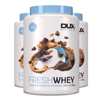 Kit 3 Whey Protein Fresh Dux Chocolate e Pasta de Amendoim 900g Kit 3 Whey Protein Fresh Dux Chocolate e Pasta de Amendoim 900g