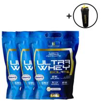 Kit 3 Whey Protein Isolado Concentrado 1,8kg 2w 24g Proteina + Coqueteleira