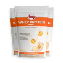 Kit 3 Whey Protein Vitafor WPC Mousse de Maracujá 900g Kit 3 Whey Protein Vitafor WPC Mousse de Maracujá 900g