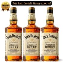 Kit 3 Whiskey Jack Daniel's Tennessee Honey 1.000ml 35% vol - Jack Daniels