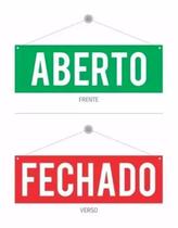 Kit 3 X Placas Aberto E Fechado - Placa Aberto E Fechado