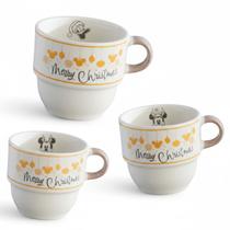Kit 3 xicaras personalizadas do Mickey Mouse Natal 200ML Kit 3 xicaras personalizadas do Mickey Mouse Natal 200ML