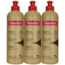 Kit 3 Yamasterol Argan Creme Multifuncional Capilar Todos Tipos De Cabelo Hidratação Yama 320ml