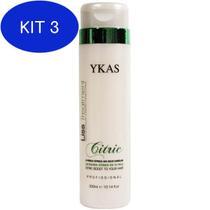 Kit 3 Ykas Escova Progressiva Citric 300ml