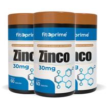 Kit 3 Zinco 30mg 60 cápsulas Fitoprime