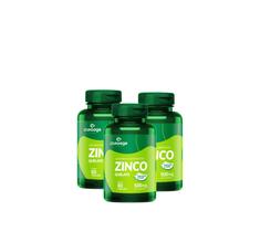 Kit 3 Zinco-60Caps Clinoage-Antioxidante-Imunidade-Pele-Unha