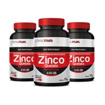 Kit 3 Zinco Quelato 500Mg Clinicmais 30 Cápsulas Kit 3 Zinco Quelato 500Mg Clinicmais 30 Cápsulas