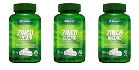 Kit 3 Zinco Quelato 60 Cápsulas 500mg - Herbamed