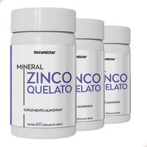 Kit 3 Zinco Quelato Suplemento Alimentar Natura Puro Original 29.59mg Concentrado 180 Cápsulas Kit 3 Zinco Quelato Suplemento Alimentar Natura Puro Original 29.59mg Concentrado 180 Cápsulas