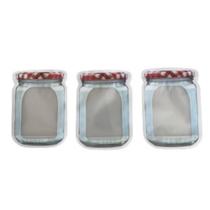 Kit 3 Zip Lock Pote de Saco Reutilizável Bags Desenho