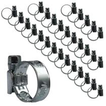 KIT 30 Abraçadeira 9mm 13 X 19 mm Importada em Aço Galvanizado com rosca sem fim KIT 30 Abraçadeira 9mm 13 X 19 mm Importada em Aço Galvanizado com rosca sem fim