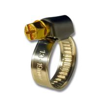 Kit 30 Abraçadeira Alemã 3 por 4 13 a 19mm Com Parafuso Inox