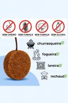 Kit 30 acendedores de churrasqueira carvão lenha e réchaud