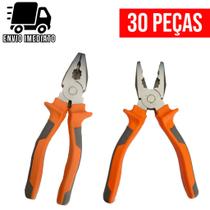 Kit 30 Alicate Universal Profissional Multiuso 8" Cabo Isolado Ferramenta Kit 30 Alicate Universal Profissional Multiuso 8" Cabo Isolado Ferramenta