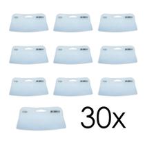 Kit 30 Aplicador Espátula Celuloide Silicone P/ Massa Tigre