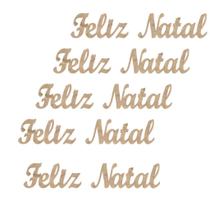 kit 30 Apliques/nomes em MDF, tema Natal e Ano Novo - 6cm (vai 5 de cada modelo) brind537