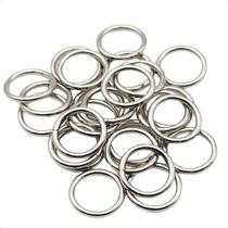 Kit 30 Argolas 15mm Níquel Com Solda Chaveiros E Acessórios Kit 30 Argolas 15mm Níquel Com Solda Chaveiros E Acessórios