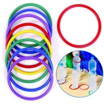 Kit 30 Argolas Coloridas Brinquedo Educativo Jogo Festa Junina Arremesso Coordenação