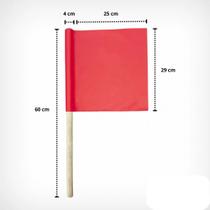 Kit 30 Bandeirola De Sinalizaçãovermeçha Ou Laranja C/ Cabo Kit 30 Bandeirola De Sinalizaçãovermeçha Ou Laranja C/ Cabo