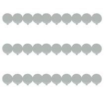 Kit 30 Bases Laminadas Redondas para Doces Pratas 8 cm Kit 30 Bases Laminadas Redondas para Doces Pratas 8 cm