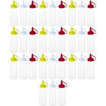 Kit 30 Bisnagas Plásticas para Molhos 250ml Ketchup Mostarda Maionese Restaurantes Lancherias Kit 30 Bisnagas Plásticas para Molhos 250ml Ketchup Mostarda Maionese Restaurantes Lancherias