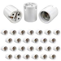 Kit 30 Bocal Soquete Base E27 Porcelana Reforçado 4A 0~250V