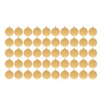 kit 30 Bolas Natal Lisa Em Mdf Cru - (BRIND527)