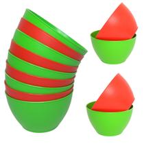 Kit 30 Bowl Cumbuca P/caldos Sobremesa Plástico 400 Ml Especial Natal