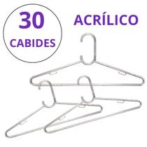 KIT 30 Cabide adulto Titureiro De Luxo Executivo Reforçado Organizar Roupas Closet -ACRILICO KIT 30 Cabide adulto Titureiro De Luxo Executivo Reforçado Organizar Roupas Closet -ACRILICO