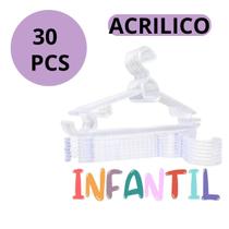 KIT 30 Cabide Infantil Titureiro De Luxo Executivo Reforçado Organizar Roupas Closet -ACRILICO KIT 30 Cabide Infantil Titureiro De Luxo Executivo Reforçado Organizar Roupas Closet -ACRILICO