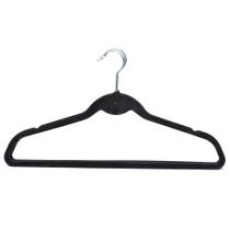 Kit 30 Cabides de Veludo Slim Antideslizante para Roupas Finas e Leves